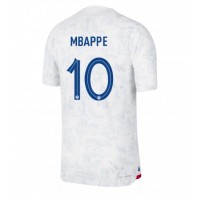 Pánský Fotbalový dres Francie Kylian Mbappe #10 MS 2022 Venkovní Krátký Rukáv